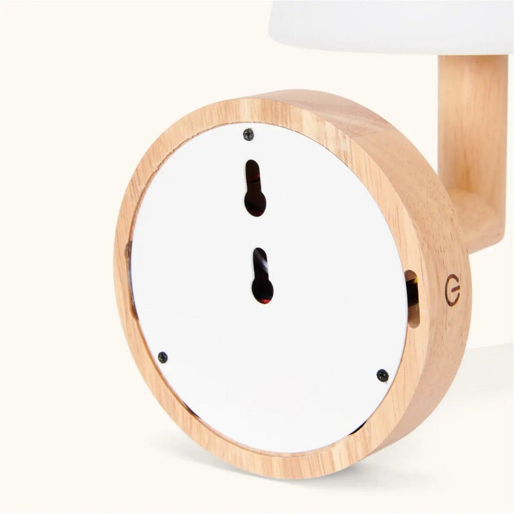 Ted Light Brown Wood Cordless Wall Lamp