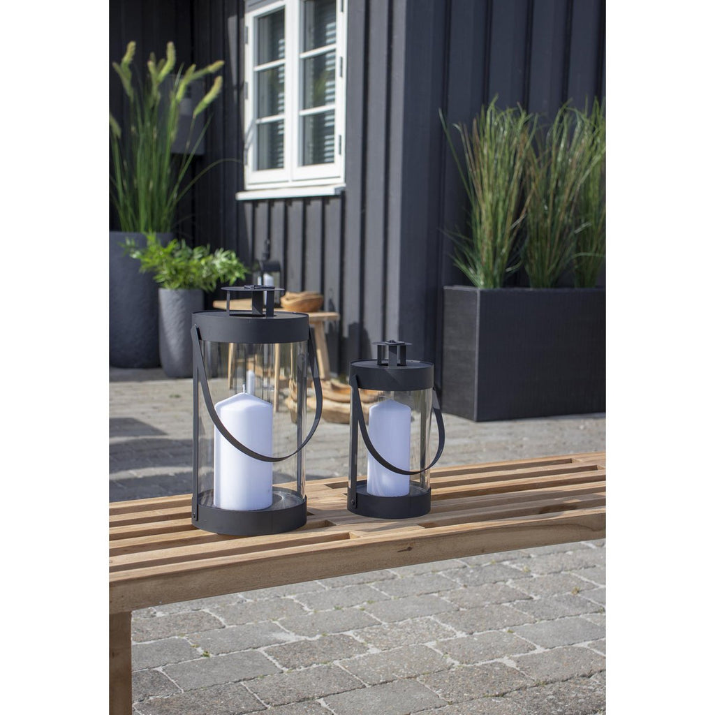 Bondi-Laternen - Schwarz, Stahl/Glas - 2er-Set