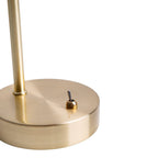 Libby Brass & Amber Glass Table Lamp