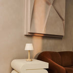 Zoe rechargeable table lamp in bedroom bedside use