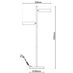 Tessa Almond LED Dual-Head Floor Lamp