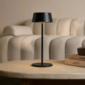 Hugo Midnight Black Metal Touch Table Lamp