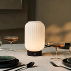 Lilly wood glass lamp USB-C charging detail