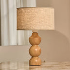 Oliver corded lamp overhead view showing shade and base