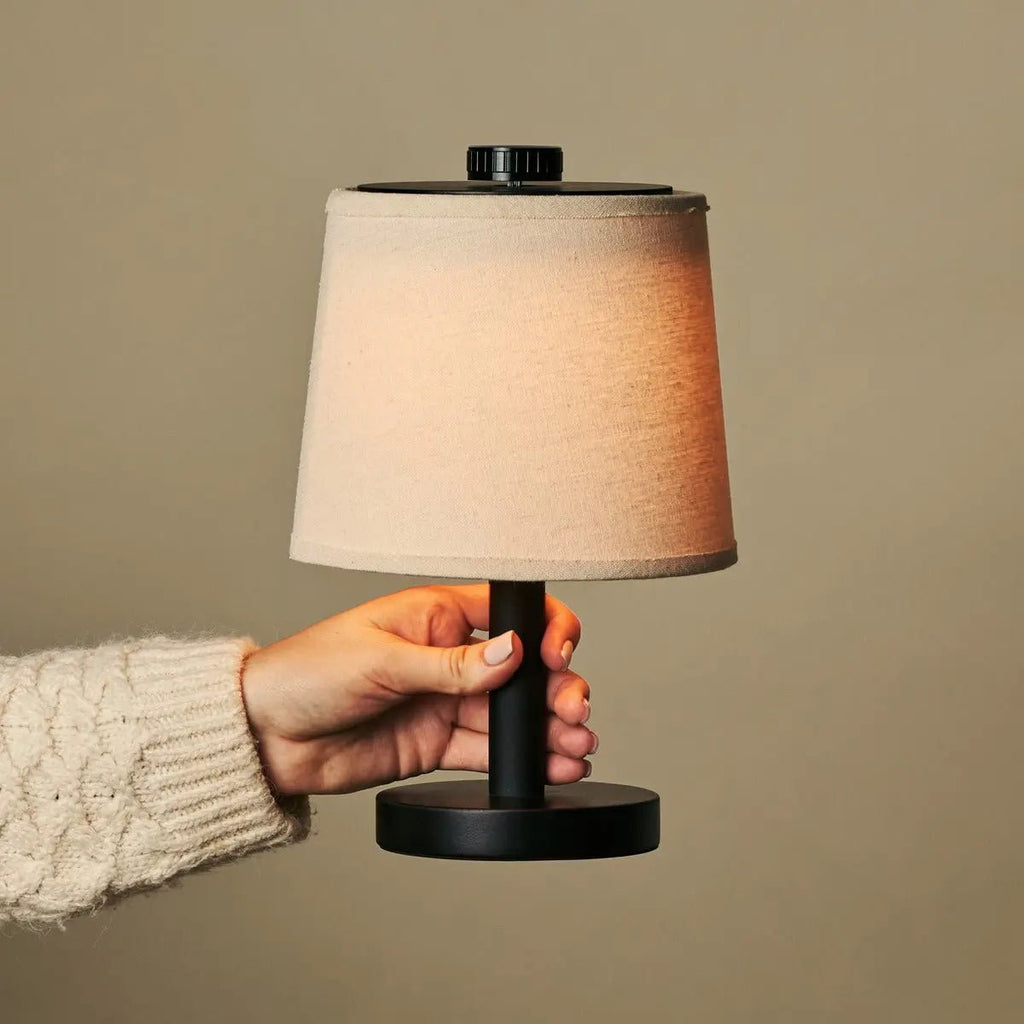 Rover rechargeable table lamp overhead view