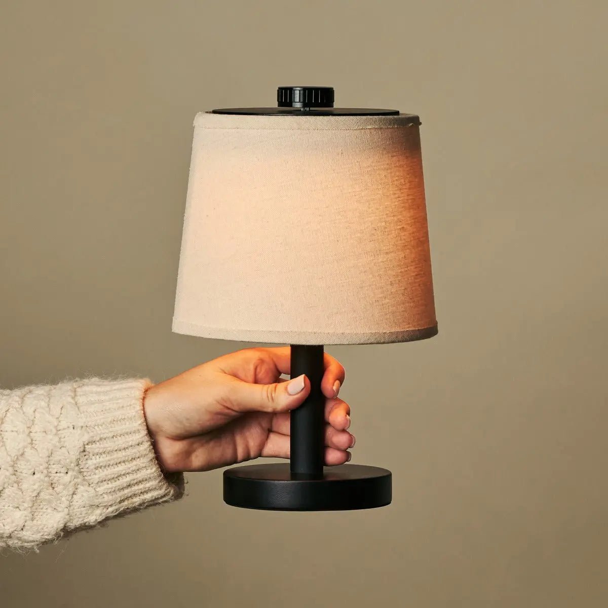 Rover rechargeable table lamp overhead view