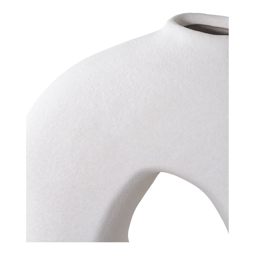 Lumira sculptural vase on entryway shelf as accent piece
