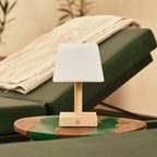 Tommy cordless lamp in bedroom on bedside table