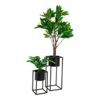 Marla Plant Stand Set – Black Steel, Set of 2