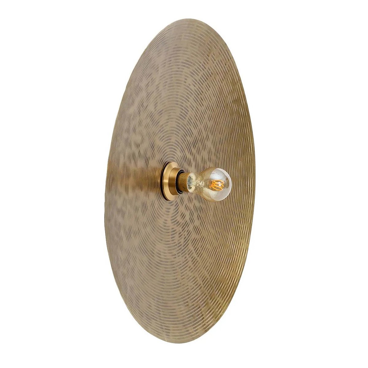 Volle Maan Brass Engraved Iron Wall Lamp