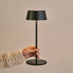 Hugo Midnight Black Metal Touch Table Lamp