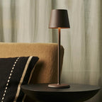 Jasper Mocha Brown Metal Cordless Rechargeable Table Lamp