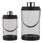 Bondi-Laternen - Schwarz, Stahl/Glas - 2er-Set