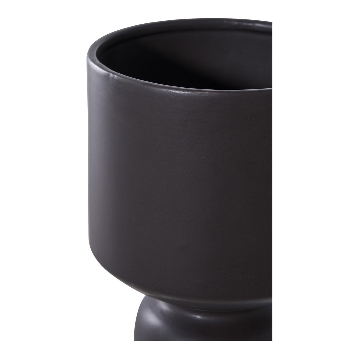 Elba Black Ceramic Plant Pot