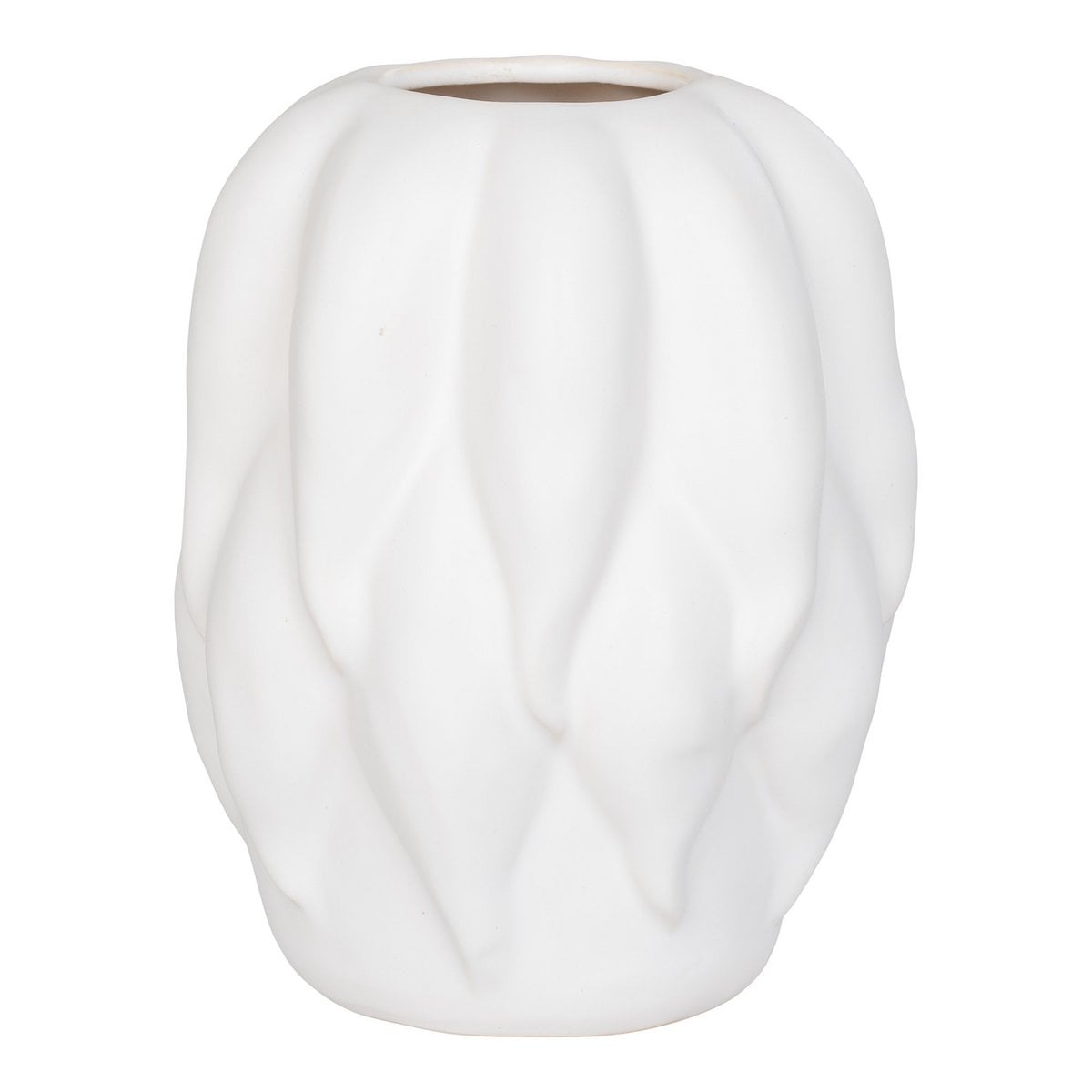 Linea diamond pattern vase full product view on white background