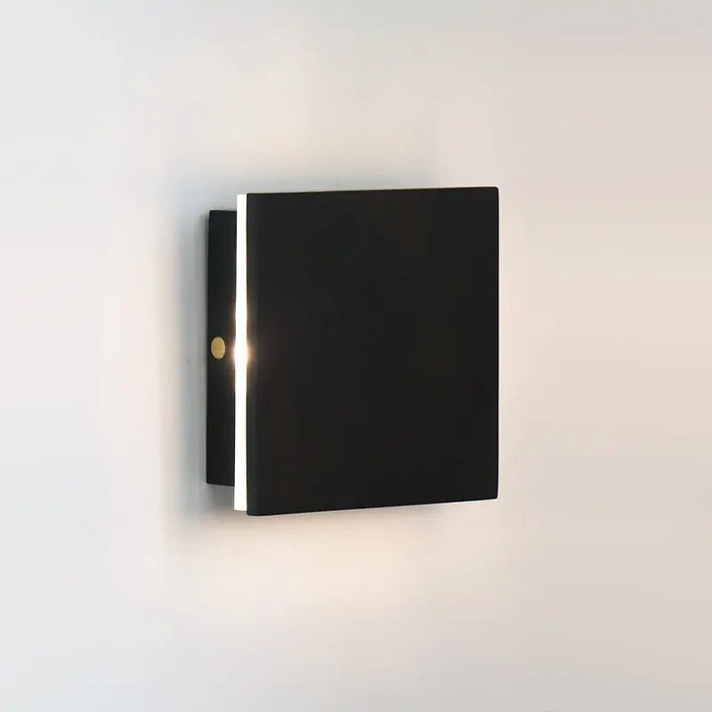 Lane Black Rubberwood Cordless Rechargeable Wall Lamp