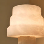 Alessandra sculptural alabaster lamp as decorative piece