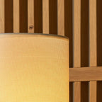 Kiko ribbed lamp in living room console setting