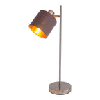 Maron Taupe & Nickel Table Lamp