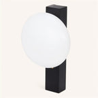 Matthew Black Wood Cordless Wall Lamp